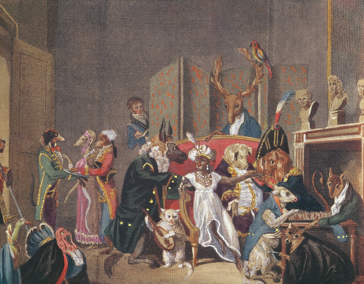 Cartone del Salone di Josephine da Louis Leopold Boilly