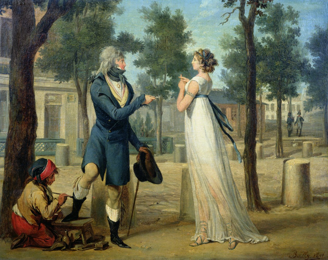 Incroyable et Merveilleuse a Parigi (1797) da Louis Leopold Boilly