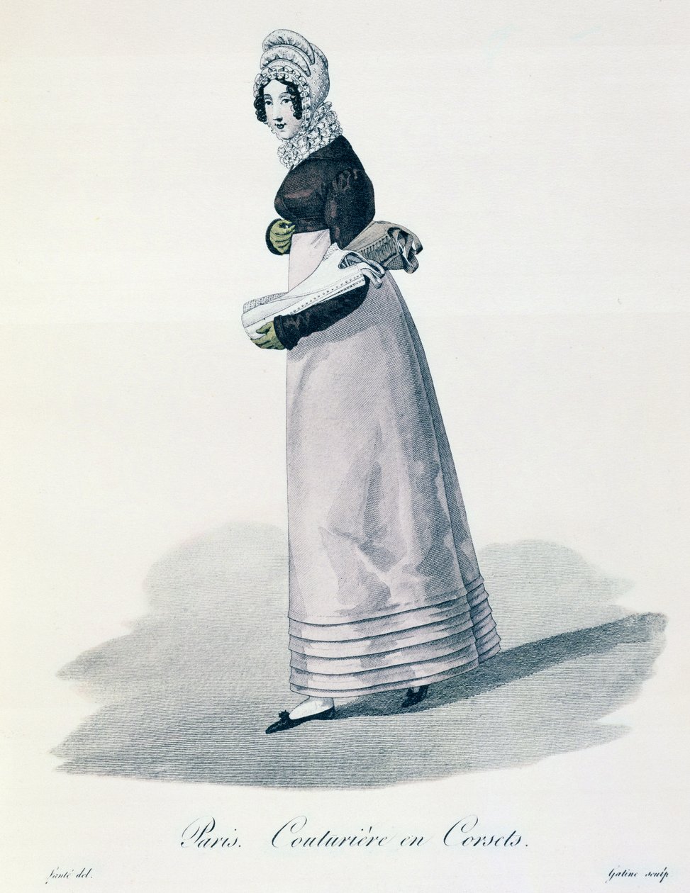 Corsettiera parigina, c.1830 da Louis Marie Lante