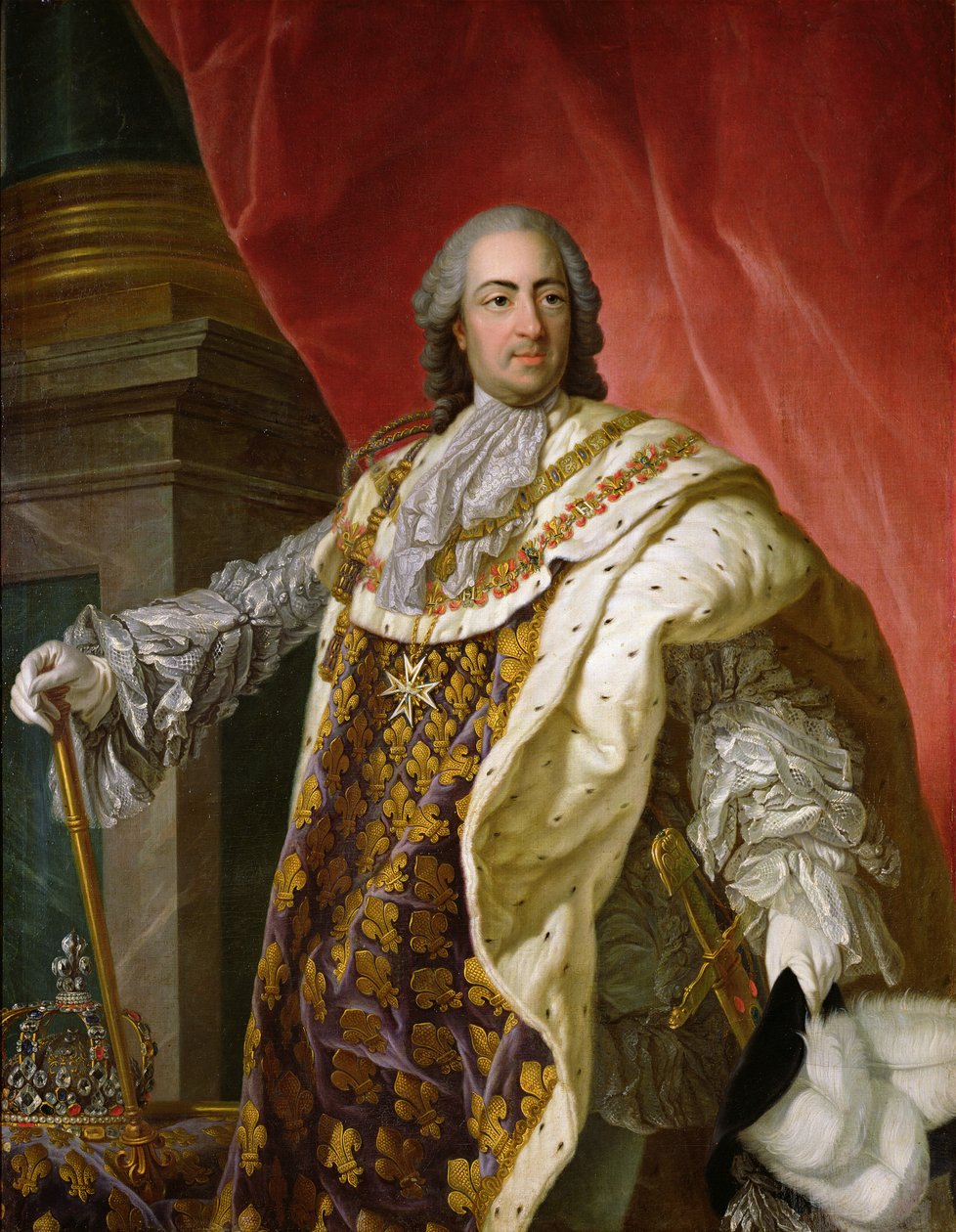 Luigi XV (1710-74) da Louis Michel van Loo