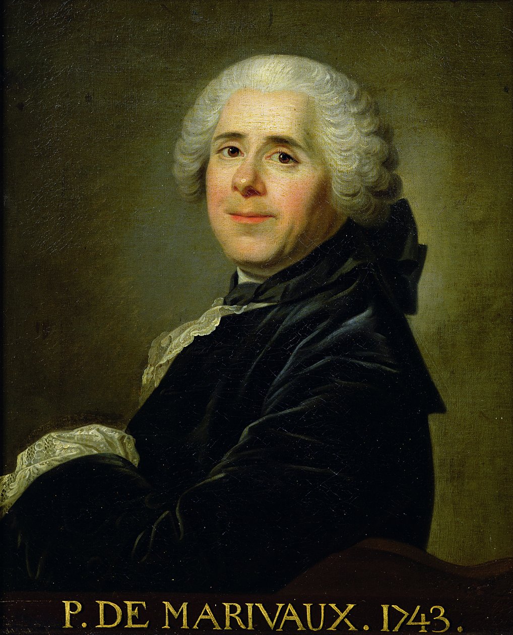 Ritratto di Pierre Carlet de Chamblain de Marivaux (1688-1763) 1743 da Louis Michel van Loo