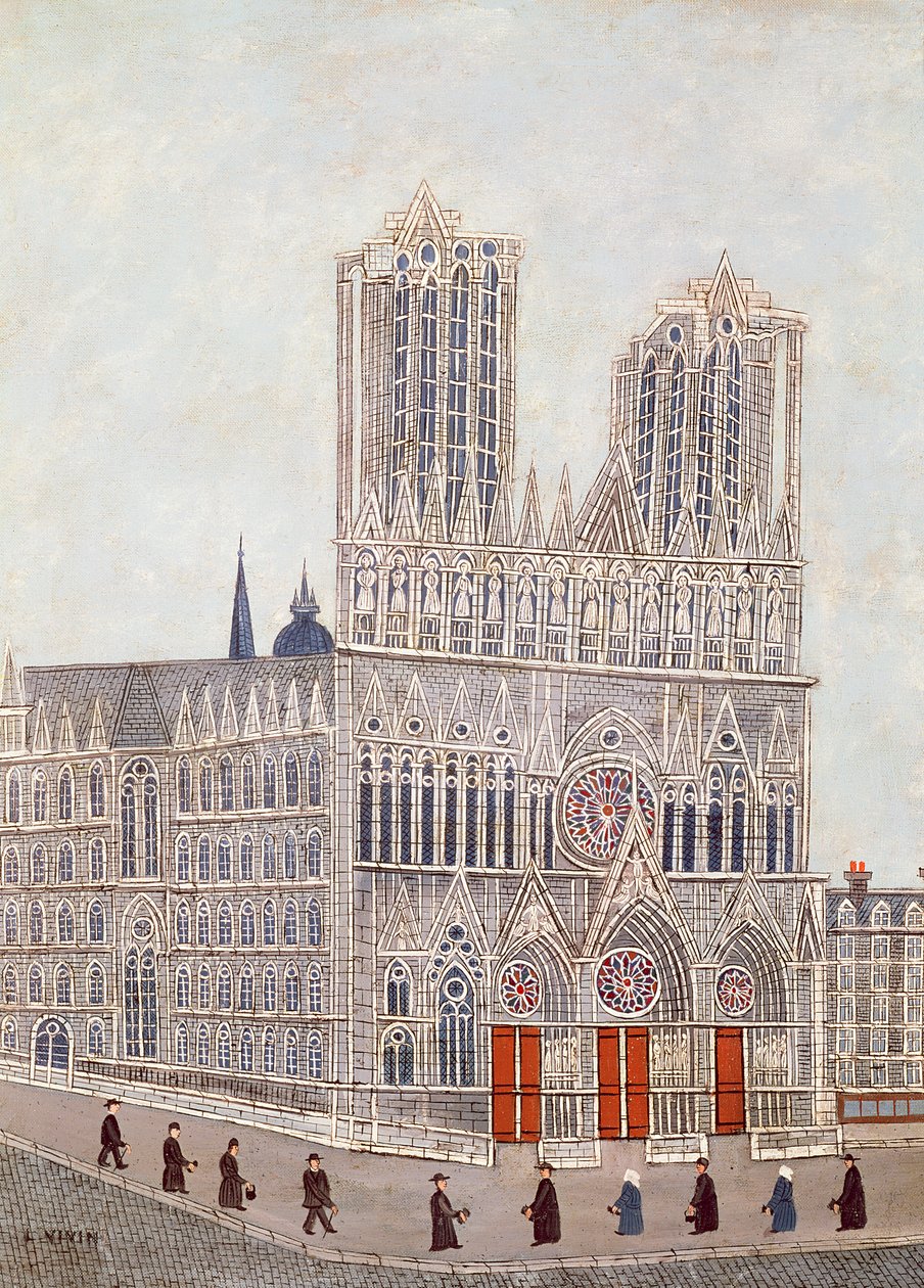Cattedrale di Reims, c.1923 da Louis Vivin