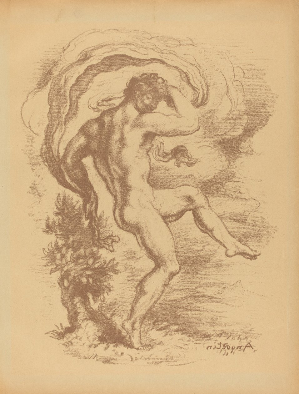 Nudo danzante da Louis Anquetin