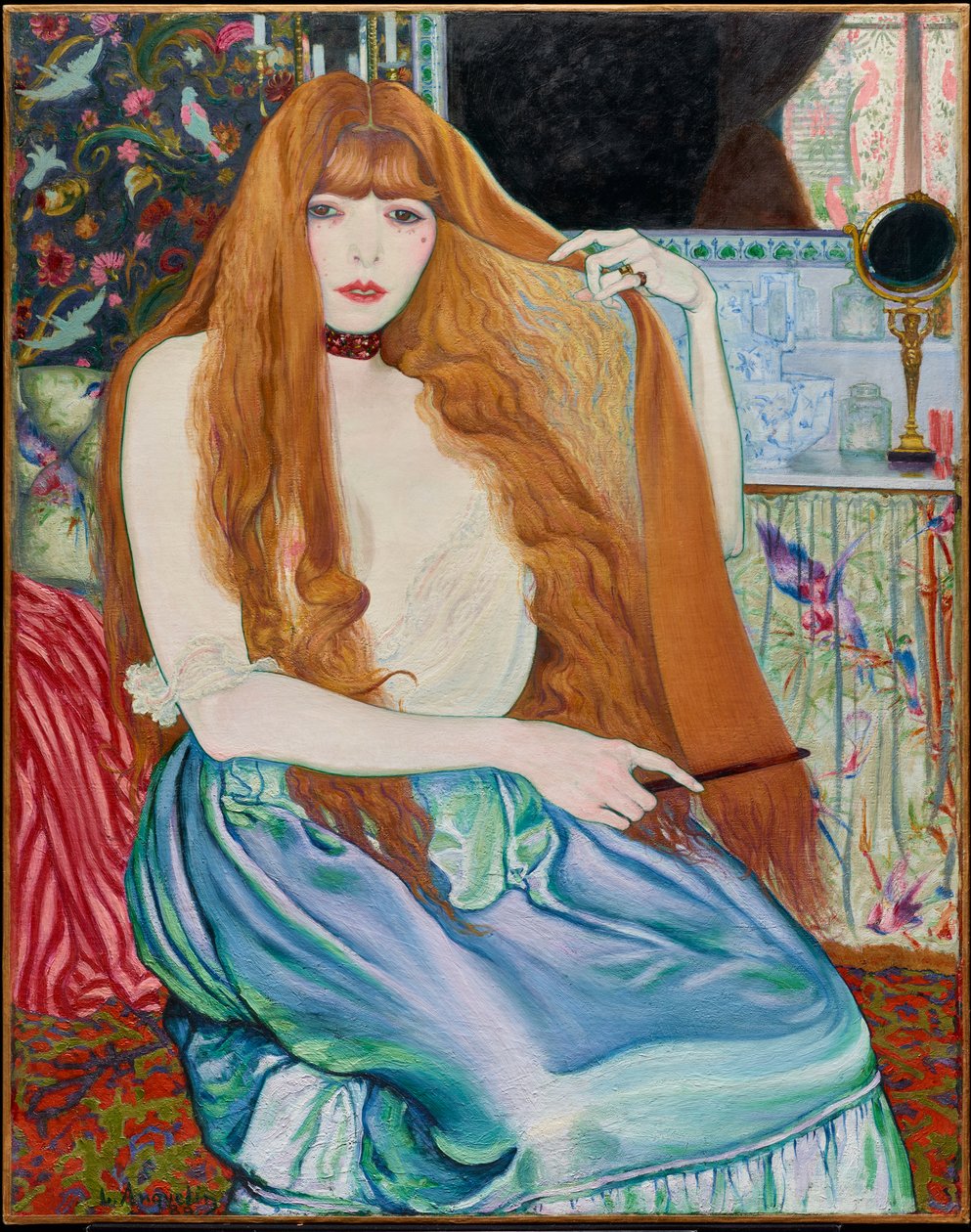 Donna alla sua toilette da Louis Anquetin