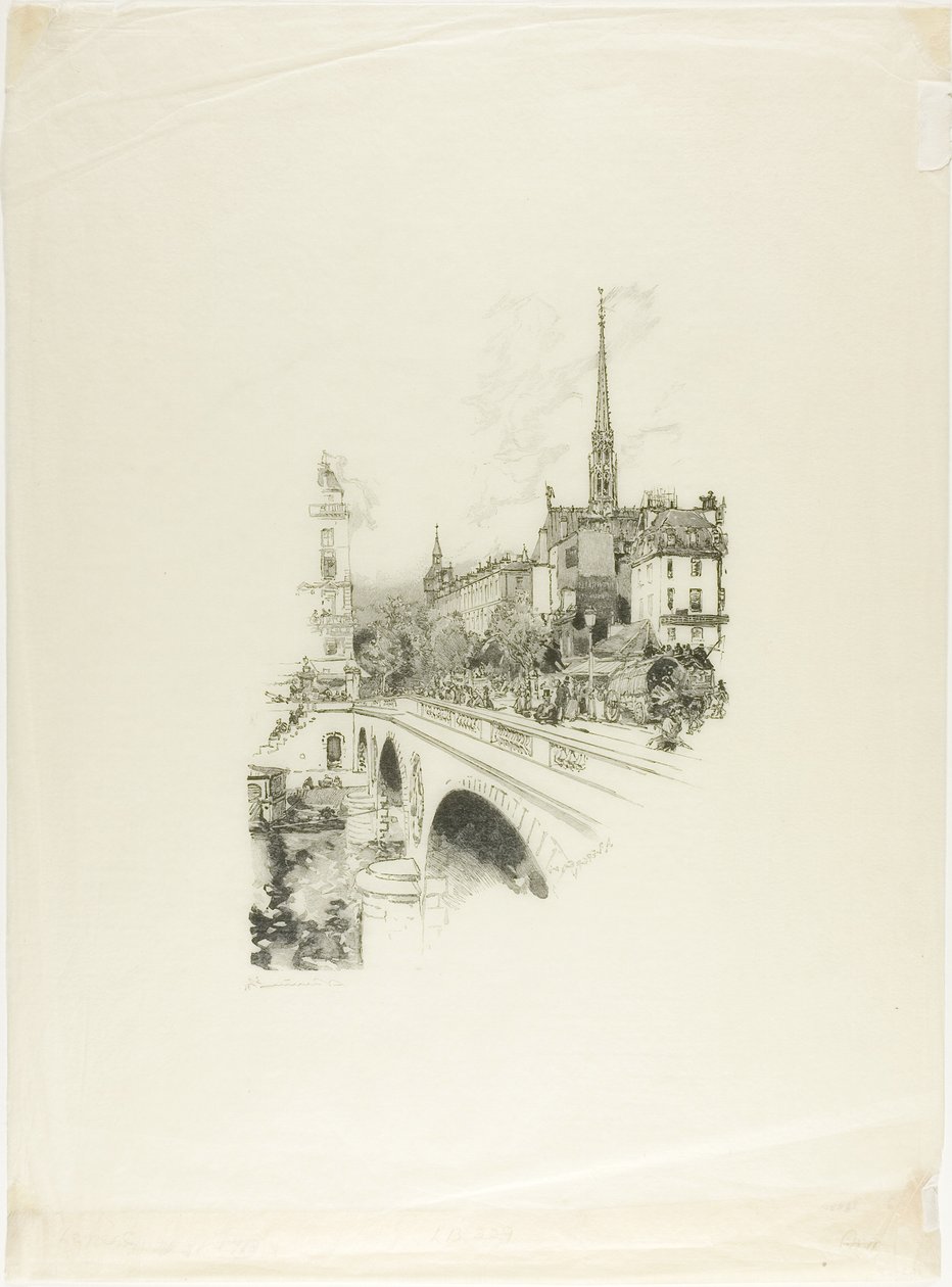 Ponte Saint-Michel da Louis Auguste Lepère