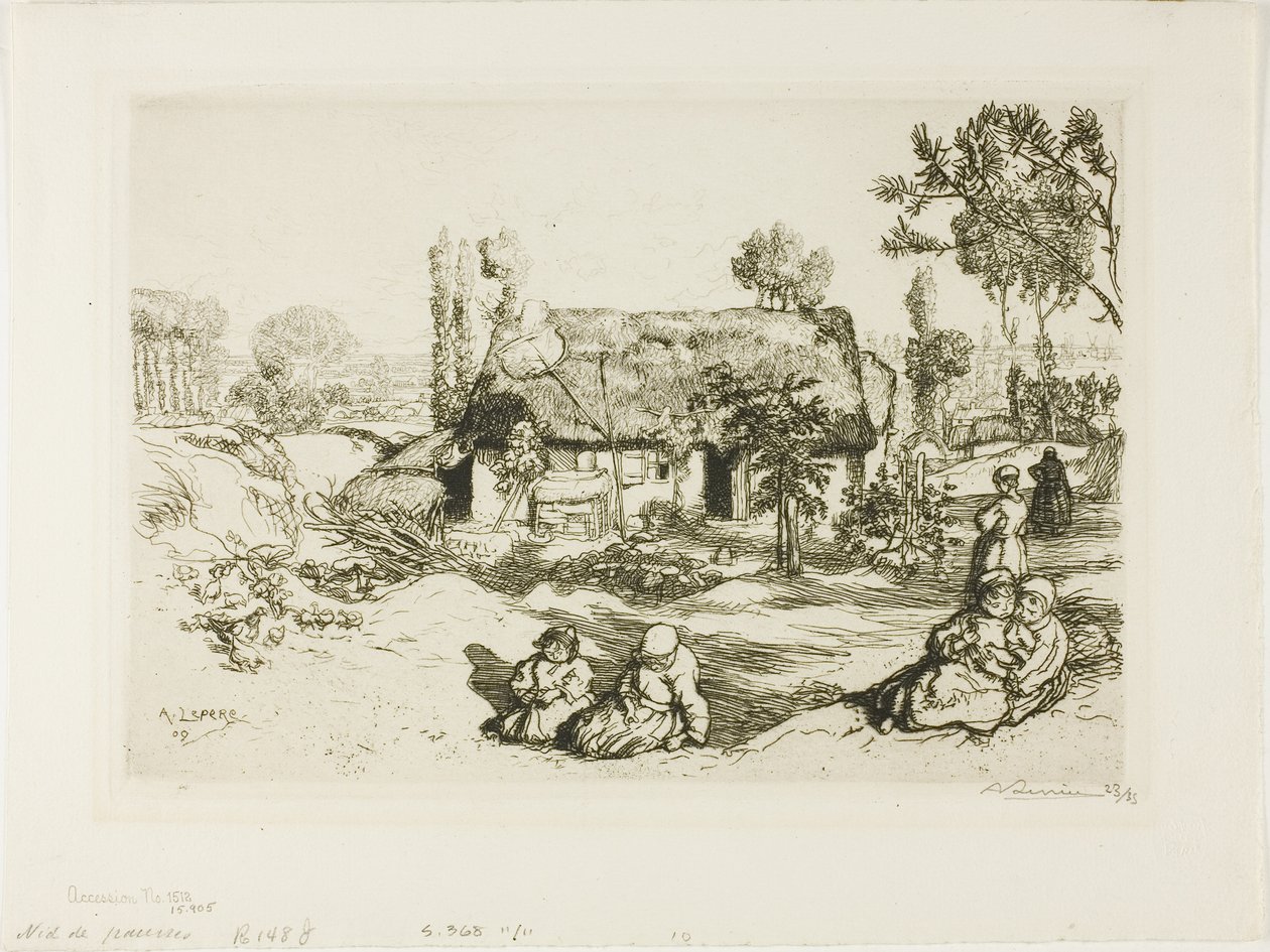 Nido dei poveri da Louis Auguste Lepère