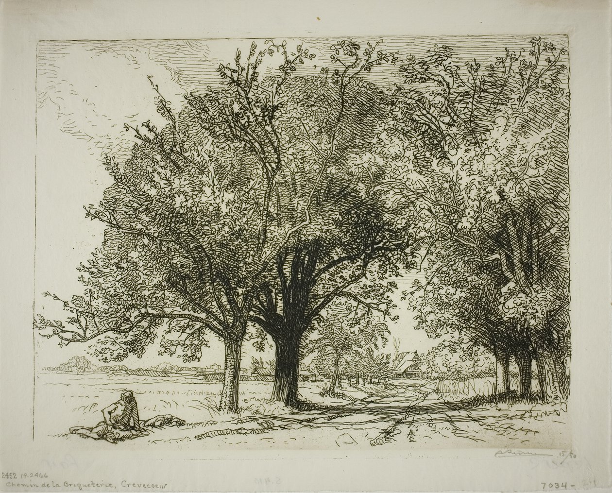 La strada per la fornace di mattoni da Louis Auguste Lepère