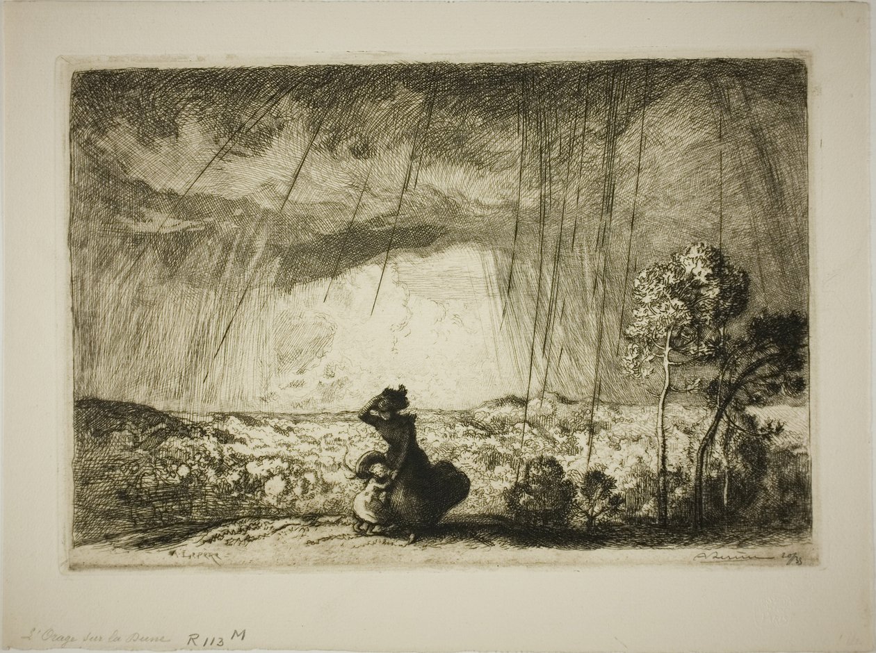 Tempesta sulla duna da Louis Auguste Lepère