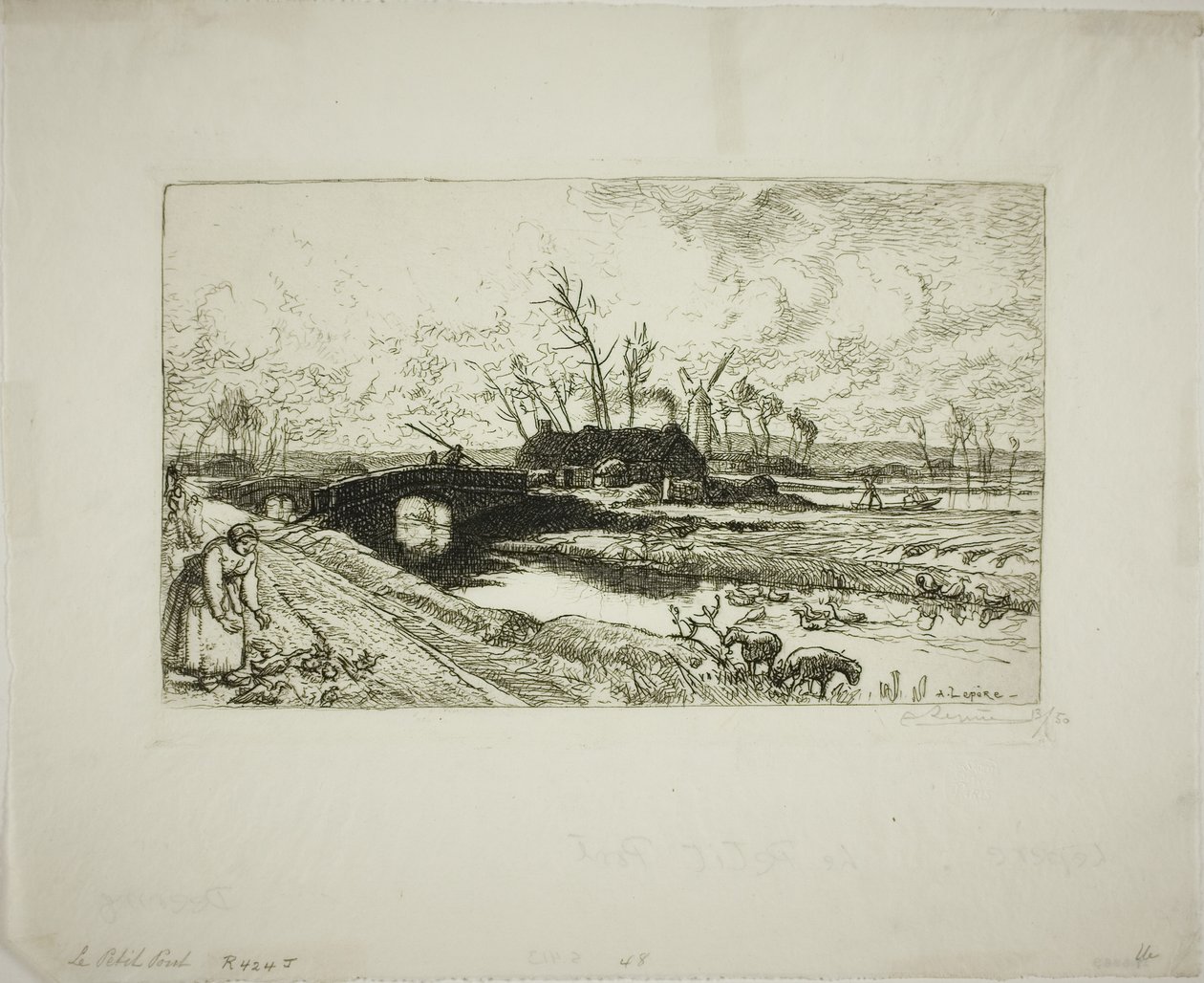 Il piccolo ponte da Louis Auguste Lepère