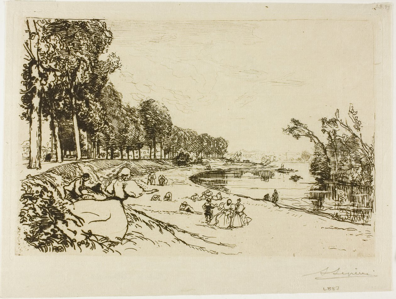 La strada per Billancourt da Louis Auguste Lepère