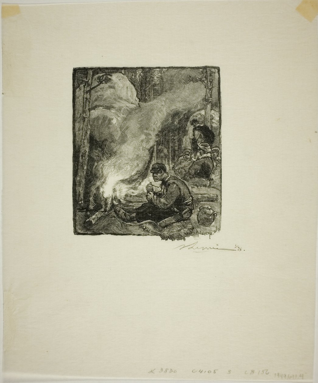 Pasto dei boscaioli da Louis Auguste Lepère