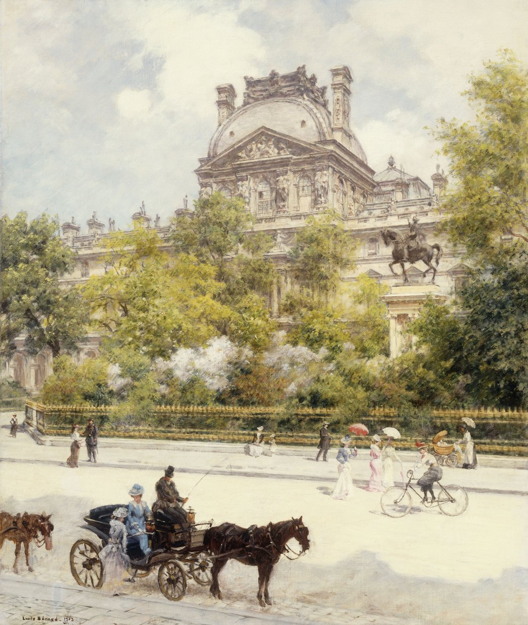 La Place du Louvre da Louis Beraud