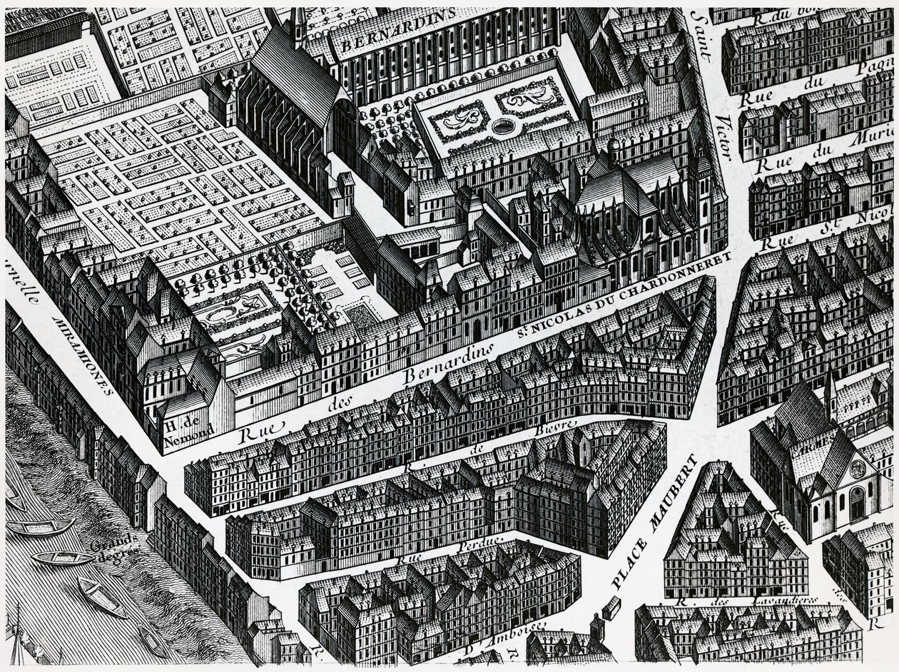 Mappa di Turgot di Parigi da Louis Bretez
