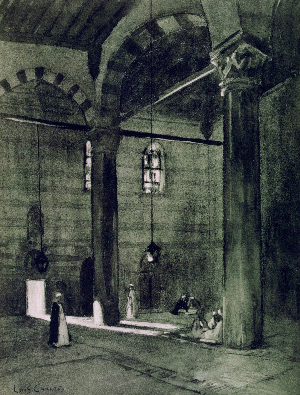 Moschea Al-Rifai, Il Cairo, Egitto, 1928 da Louis Cabanes