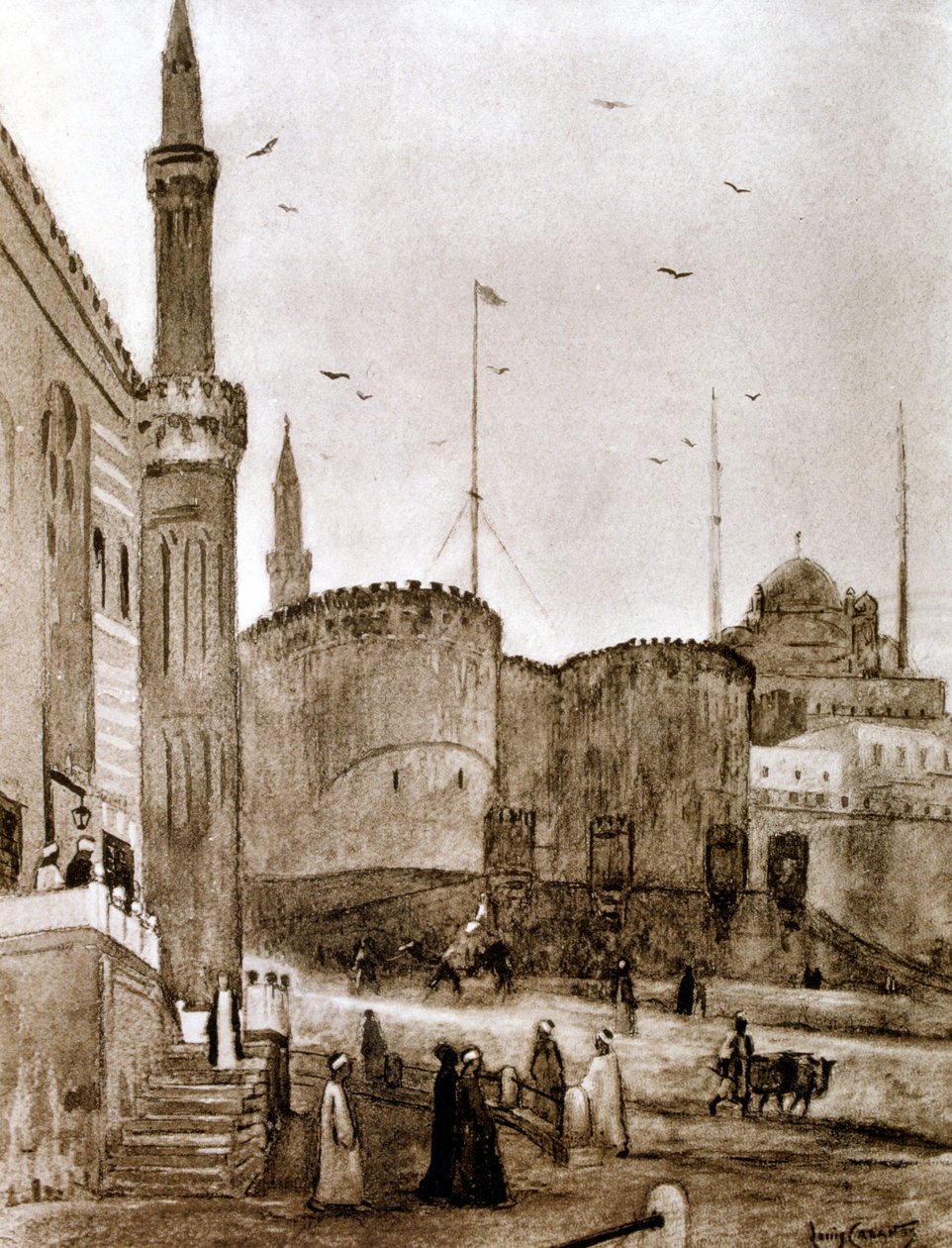 Ingresso alla città, Il Cairo, Egitto, 1928 da Louis Cabanes
