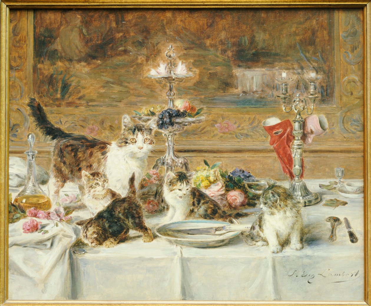 Ospiti dopo cena da Louis Eugene Lambert