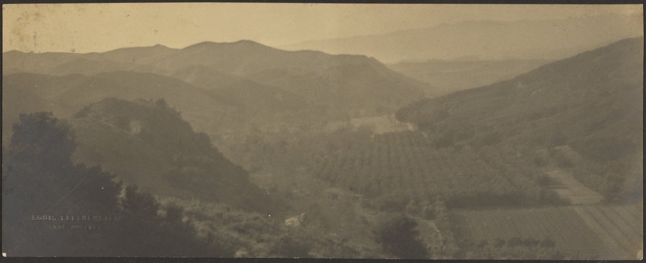 [Paesaggio con montagne e fattorie] da Louis Fleckenstein