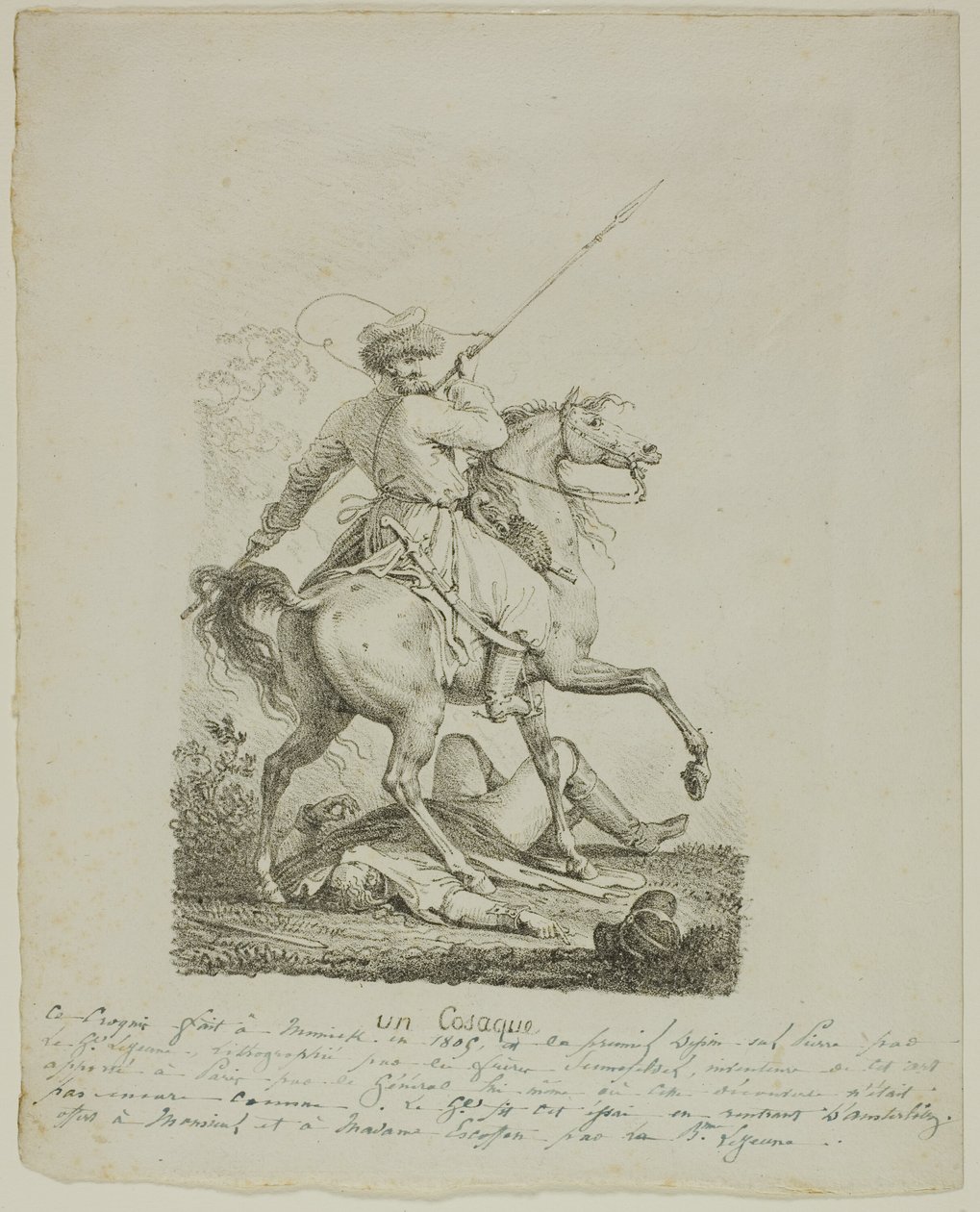 Un cosacco da Louis Francois Lejeune