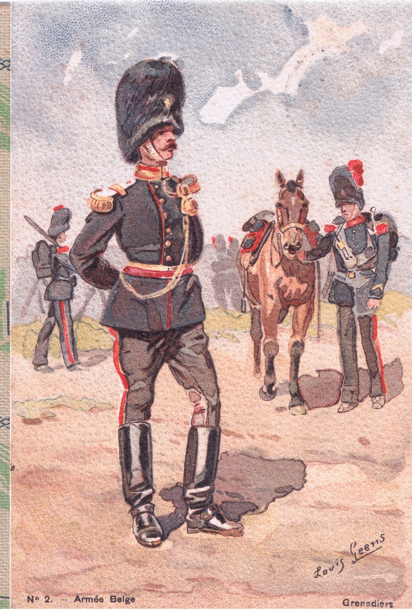 Granatieri, Cartolina, 1920s da Louis Geens