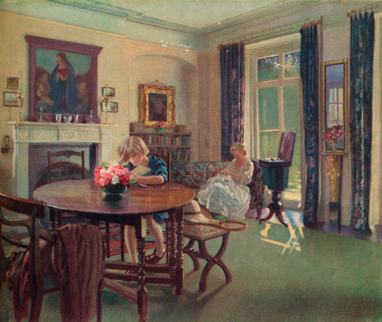 Un interno di giugno, c. 1923 da Louis Ginnett