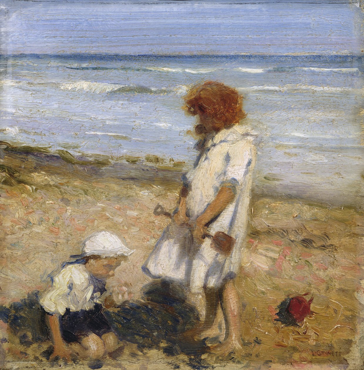 Giocando sulla Spiaggia da Louis Ginnett