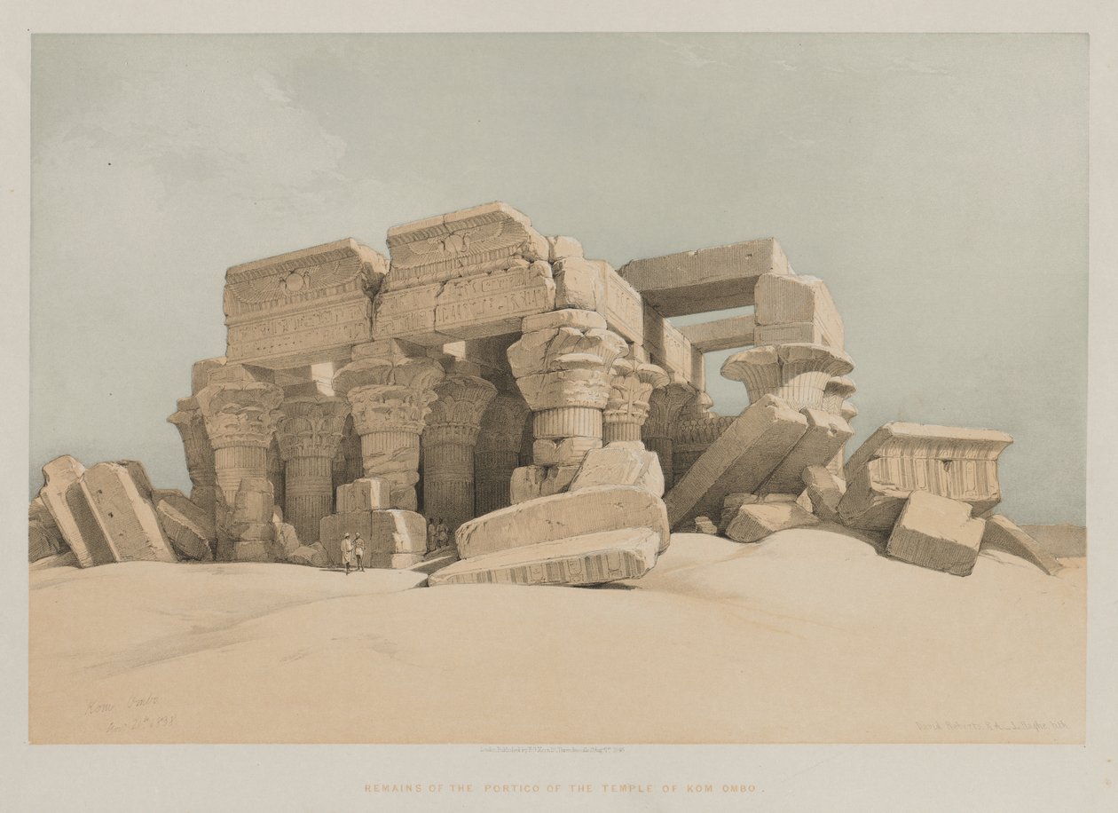 Egitto e Nubia, Volume II: Kom-Ombo da Louis Haghe