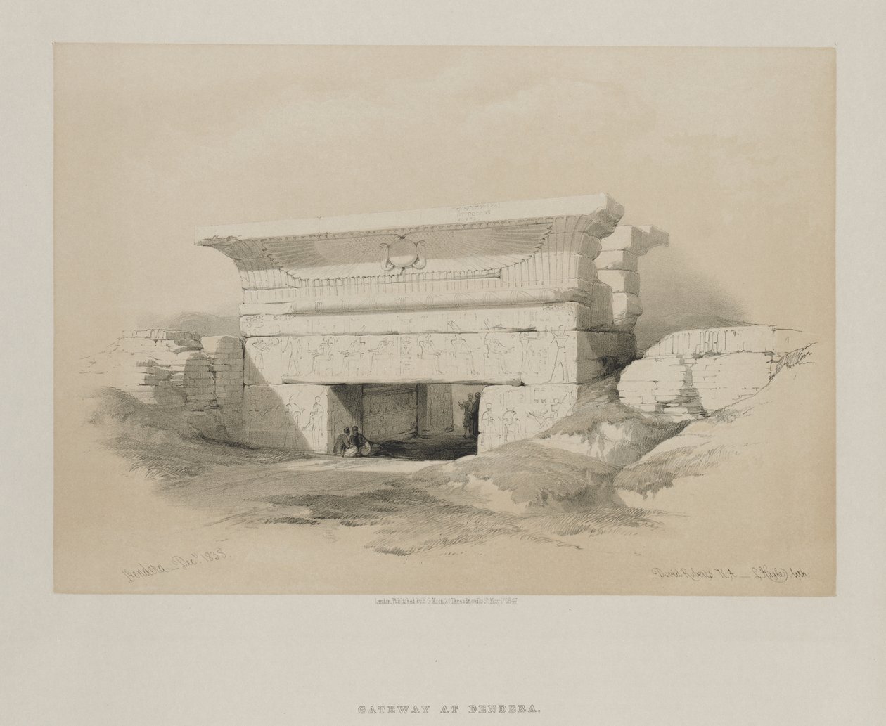 Egitto e Nubia, Volume I: Dendera da Louis Haghe