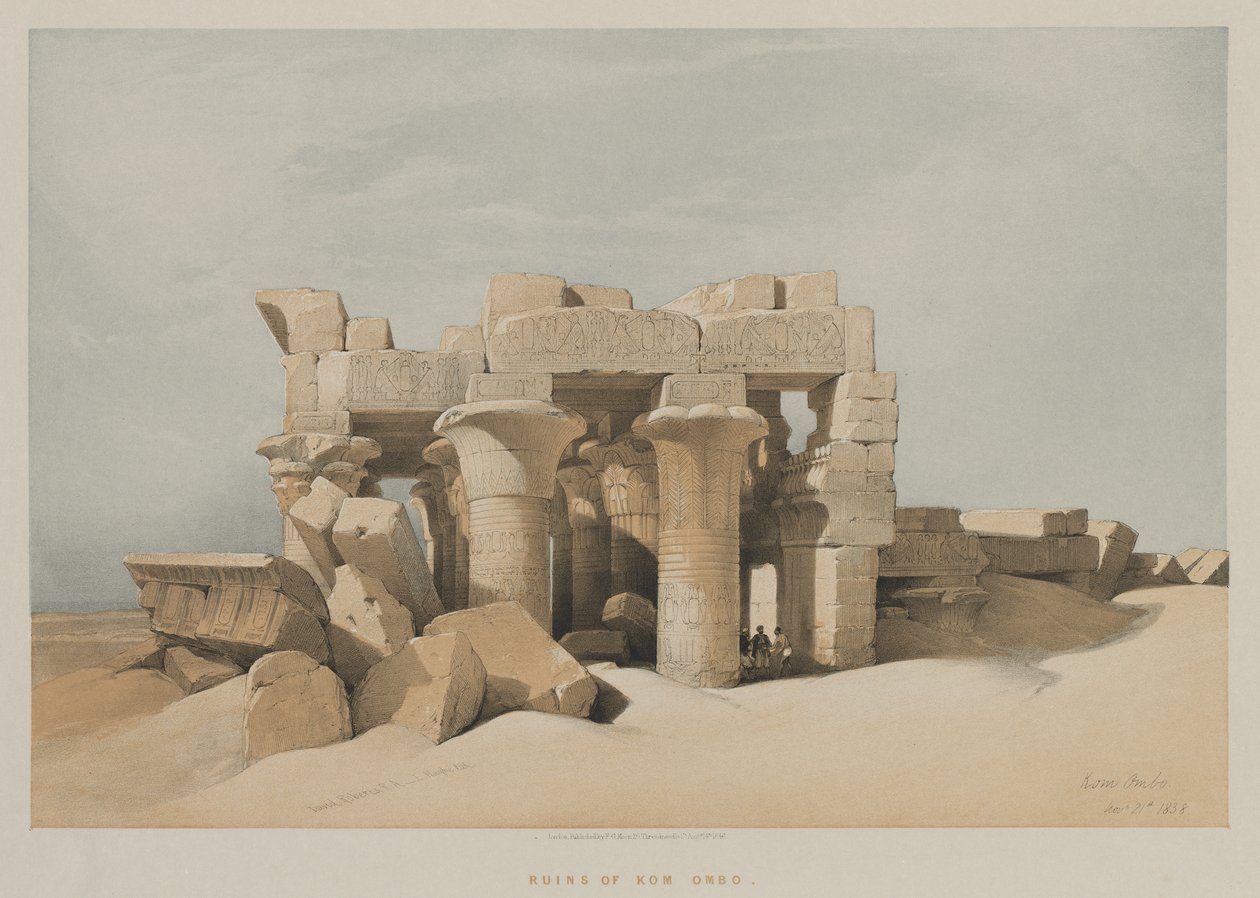 Egitto e Nubia, Volume I: Kom-Ombo da Louis Haghe