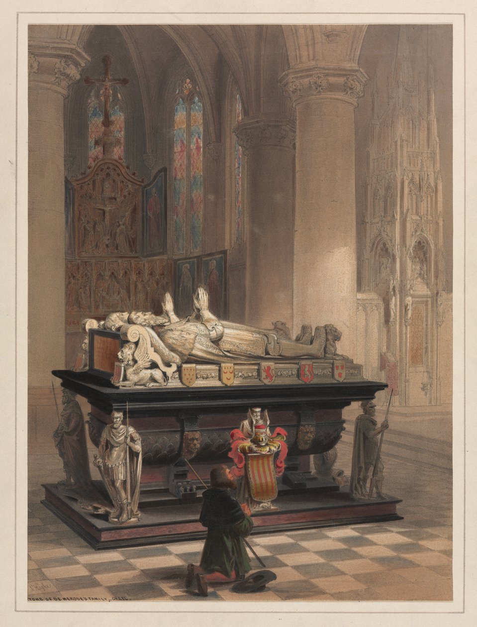 Tomba della famiglia De Merode, Gheel da Louis Haghe
