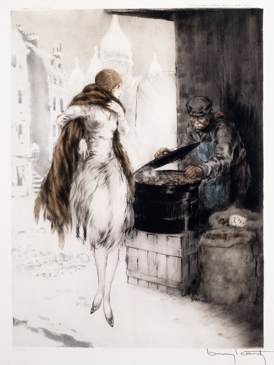 Venditore di castagne da Louis Icart
