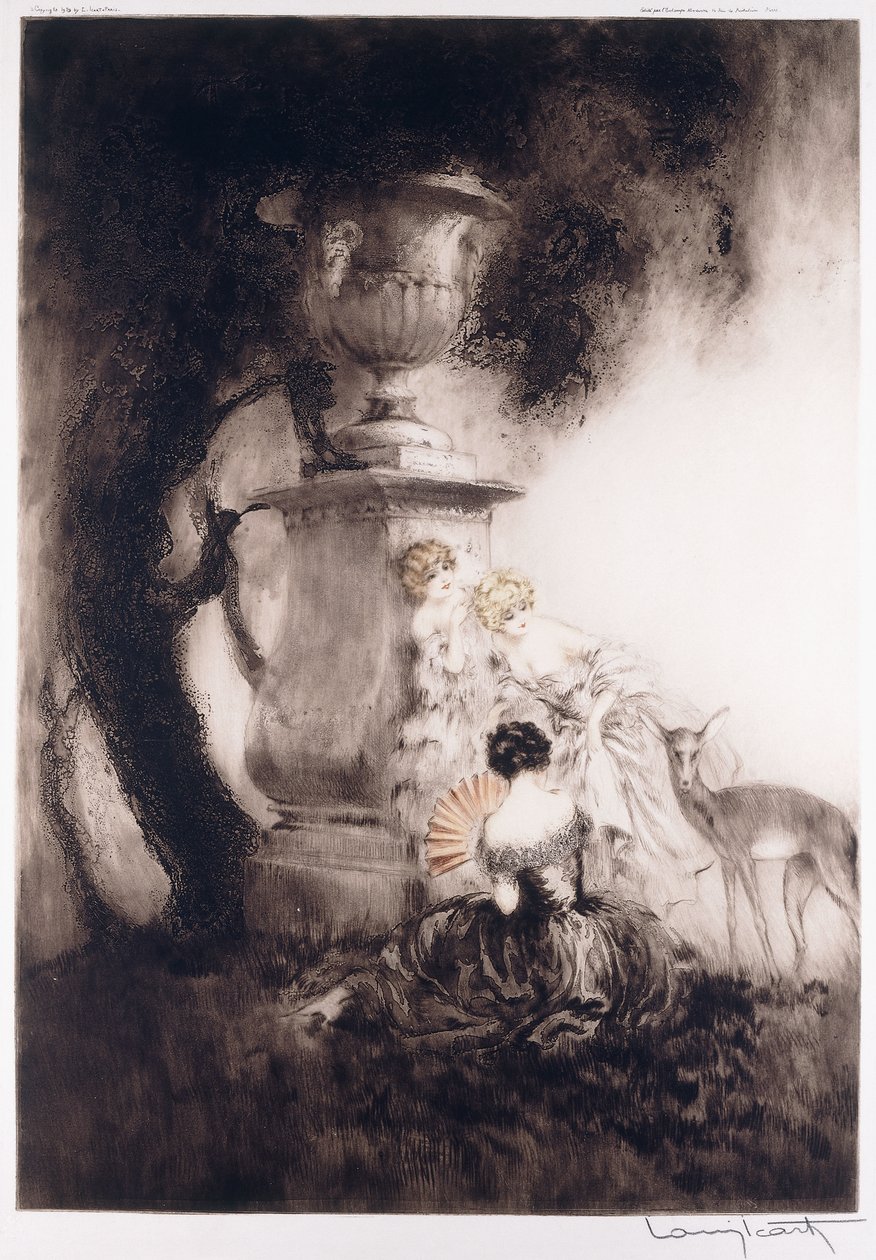 Quattro cervi da Louis Icart