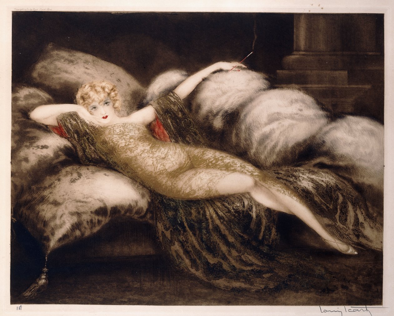 Velo dorato da Louis Icart