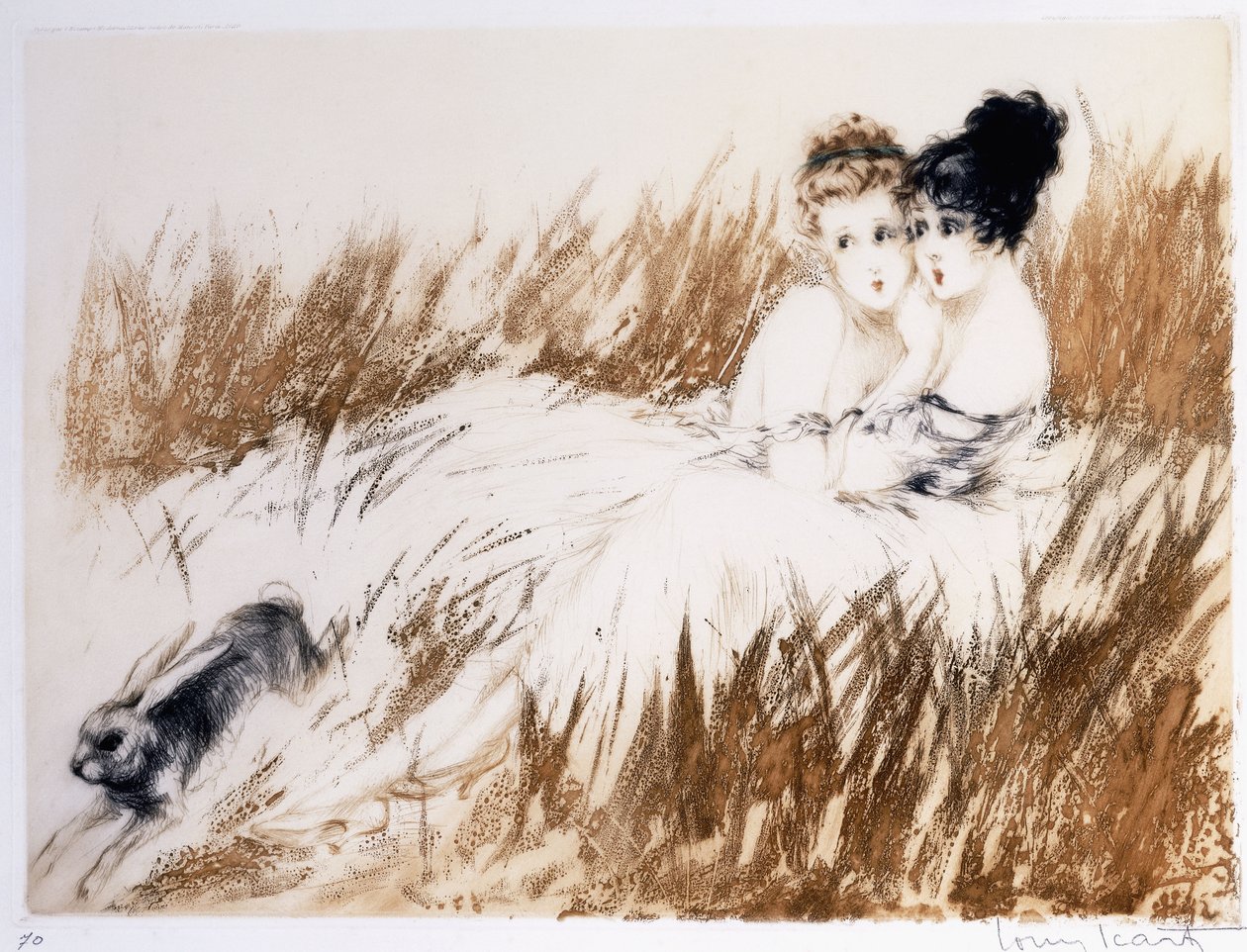 Spaventata da Louis Icart