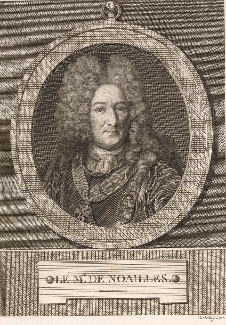 Francese: Anne-Jules de Noailles da Louis Jacques Cathelin