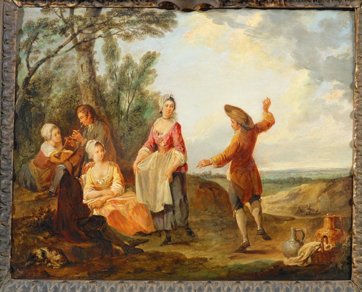 Danza rustica... (pittura su tela) da Louis Joseph (1731 98) Watteau