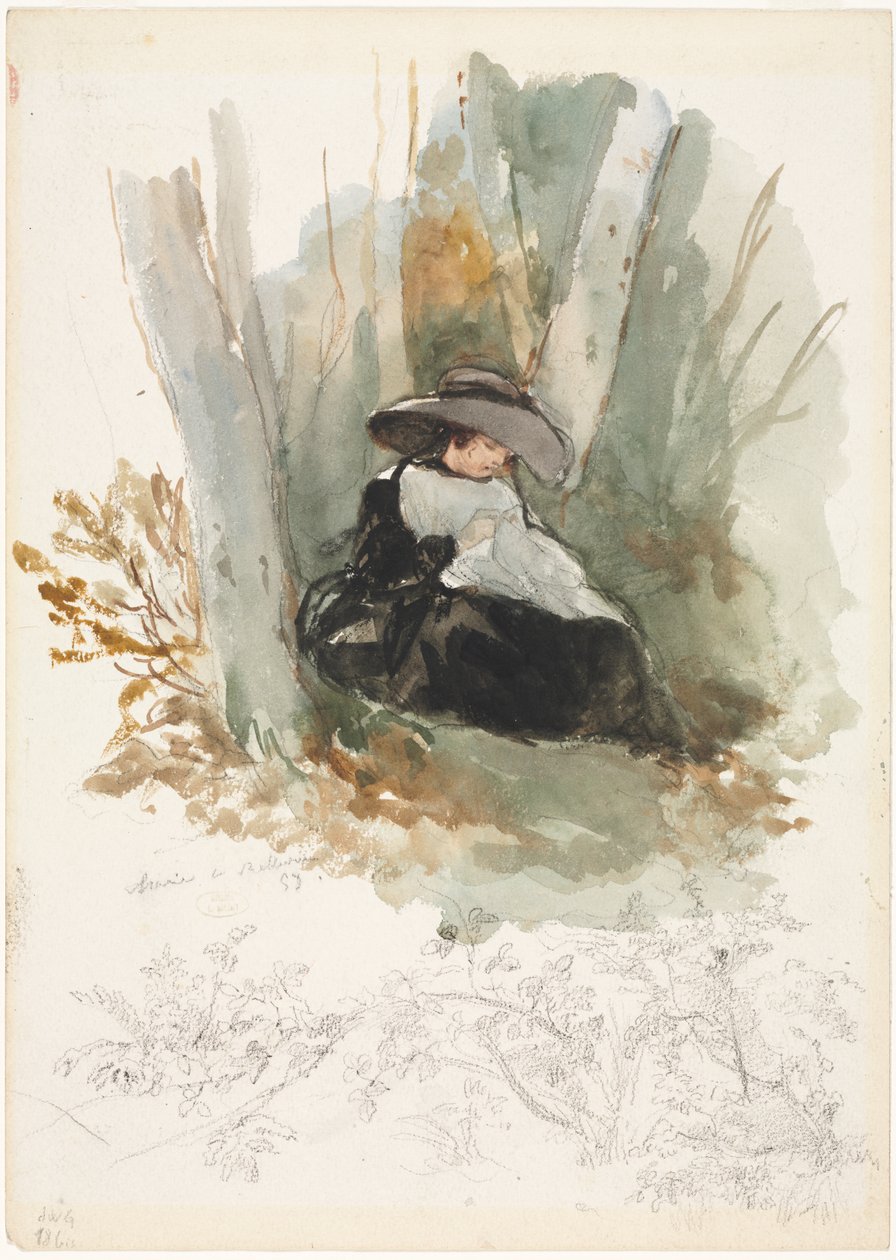 Marie a Bellevue da Louis Joseph Gallait