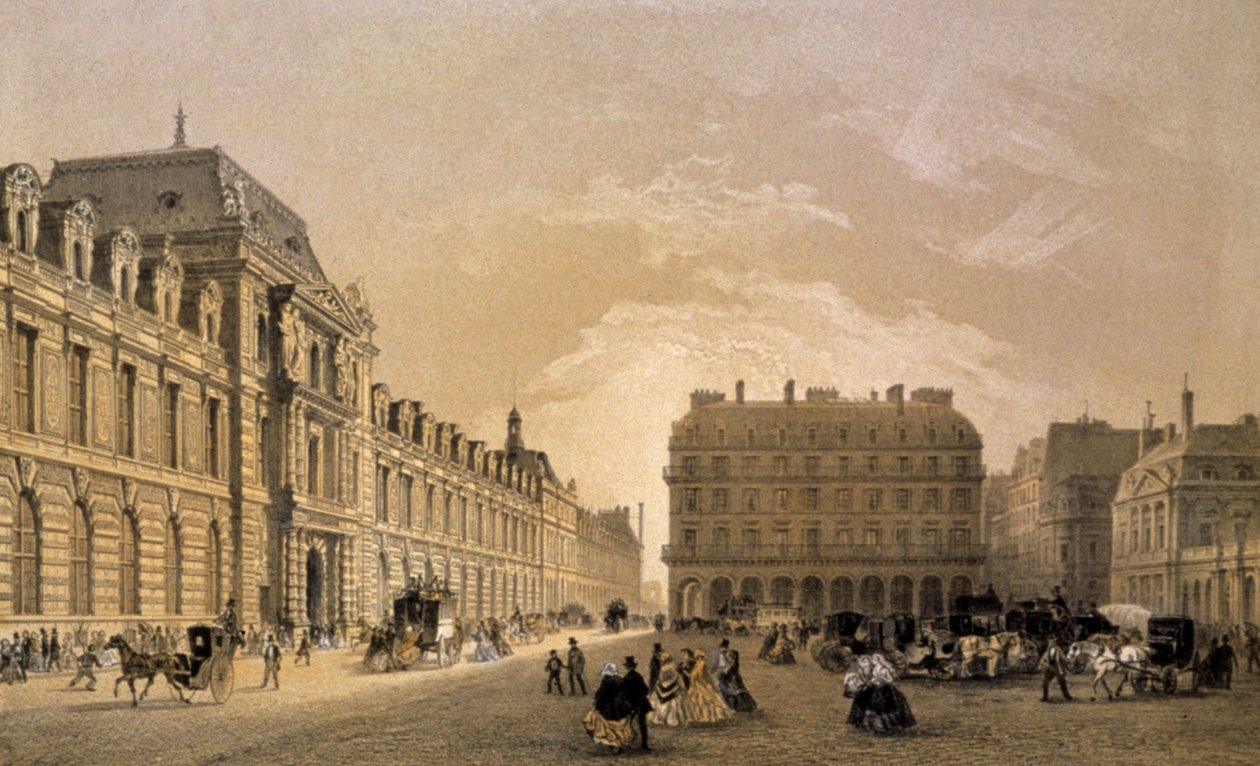 Il Louvre da Louis Jules (after) Arnout