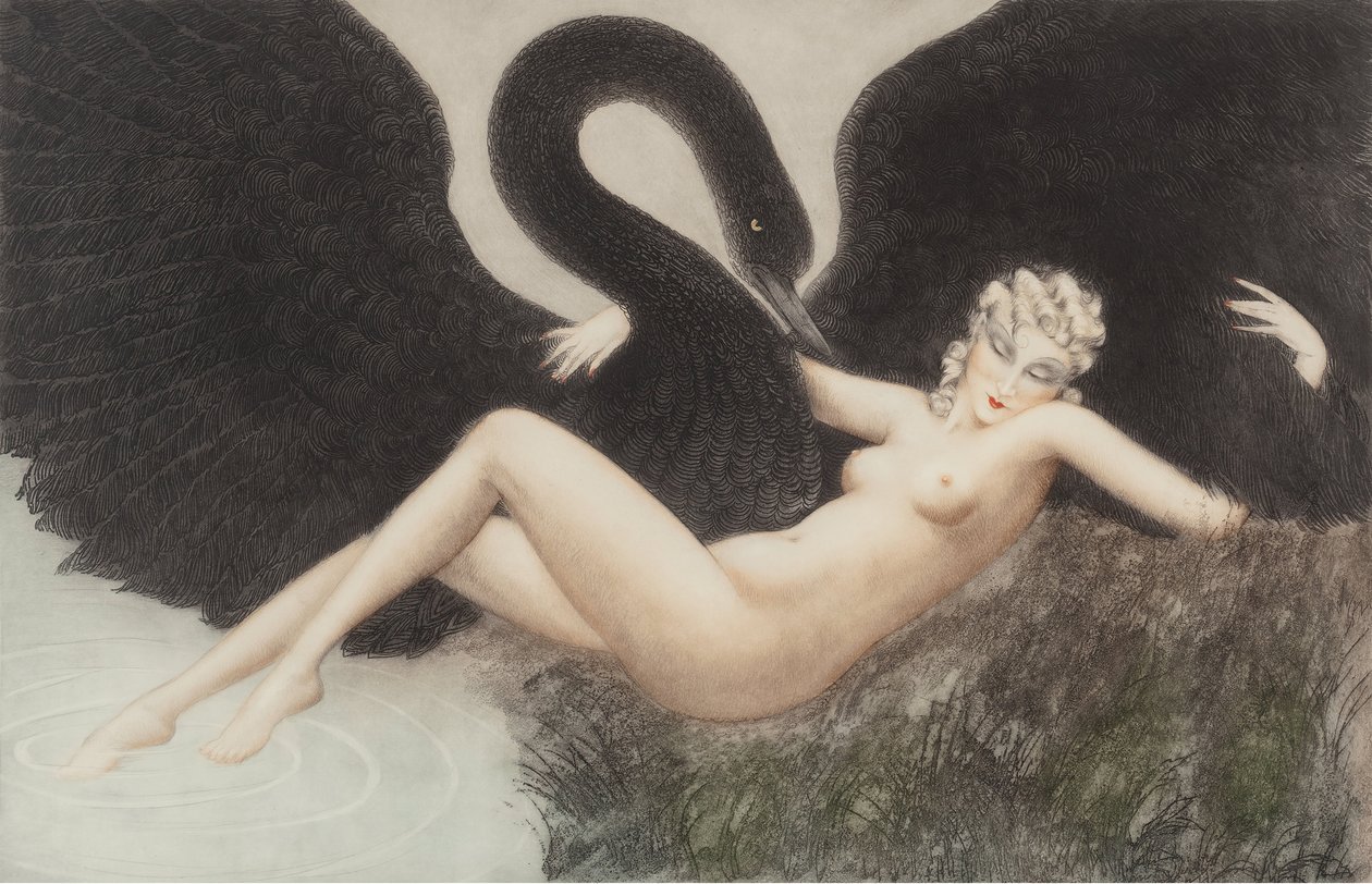 Leda e il Cigno da Louis Justin Laurent Icart