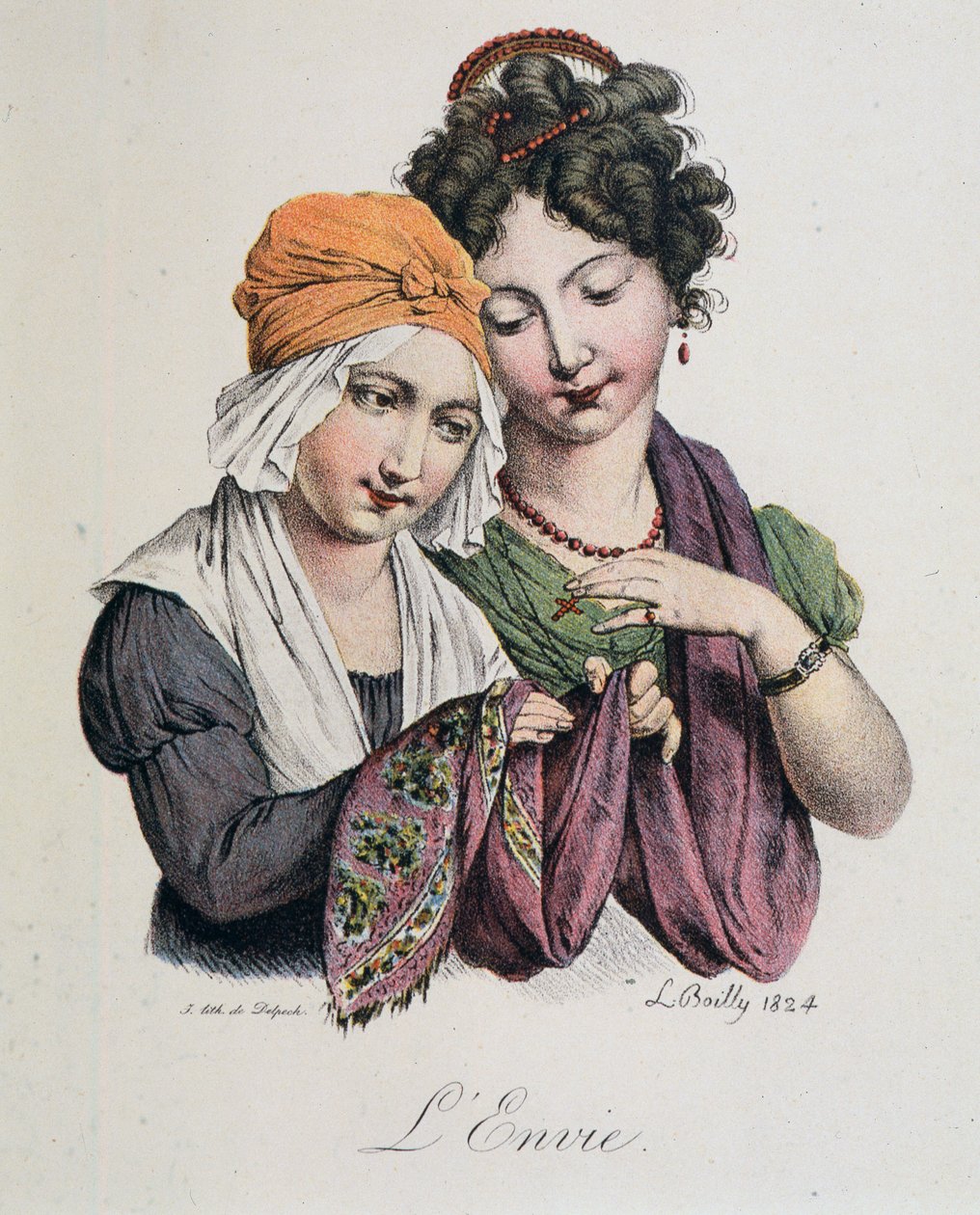 I sette peccati capitali: Invidia di Boilly da Louis Leopold Boilly