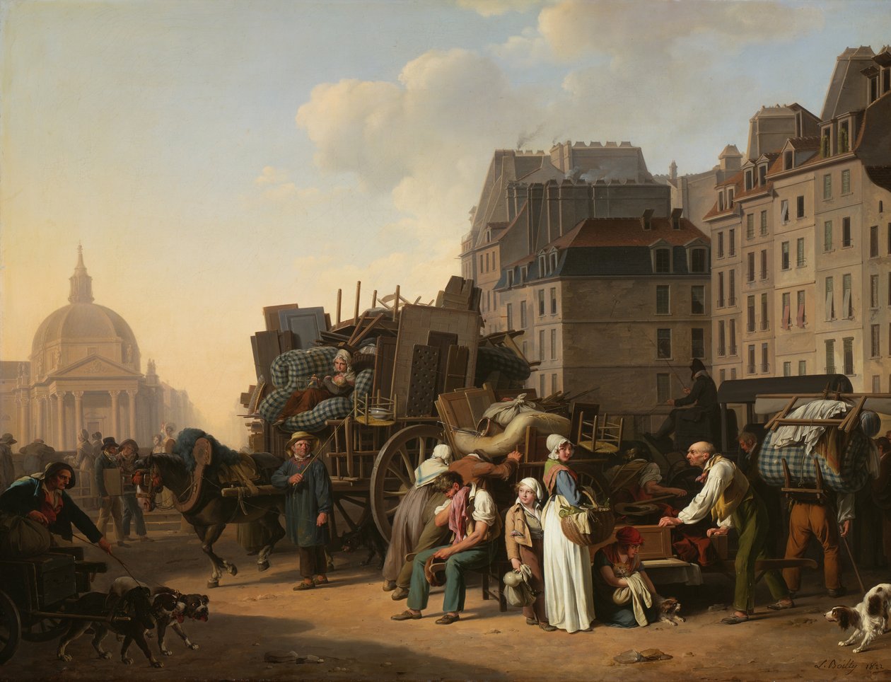 I traslochi, 1822 da Louis Leopold Boilly