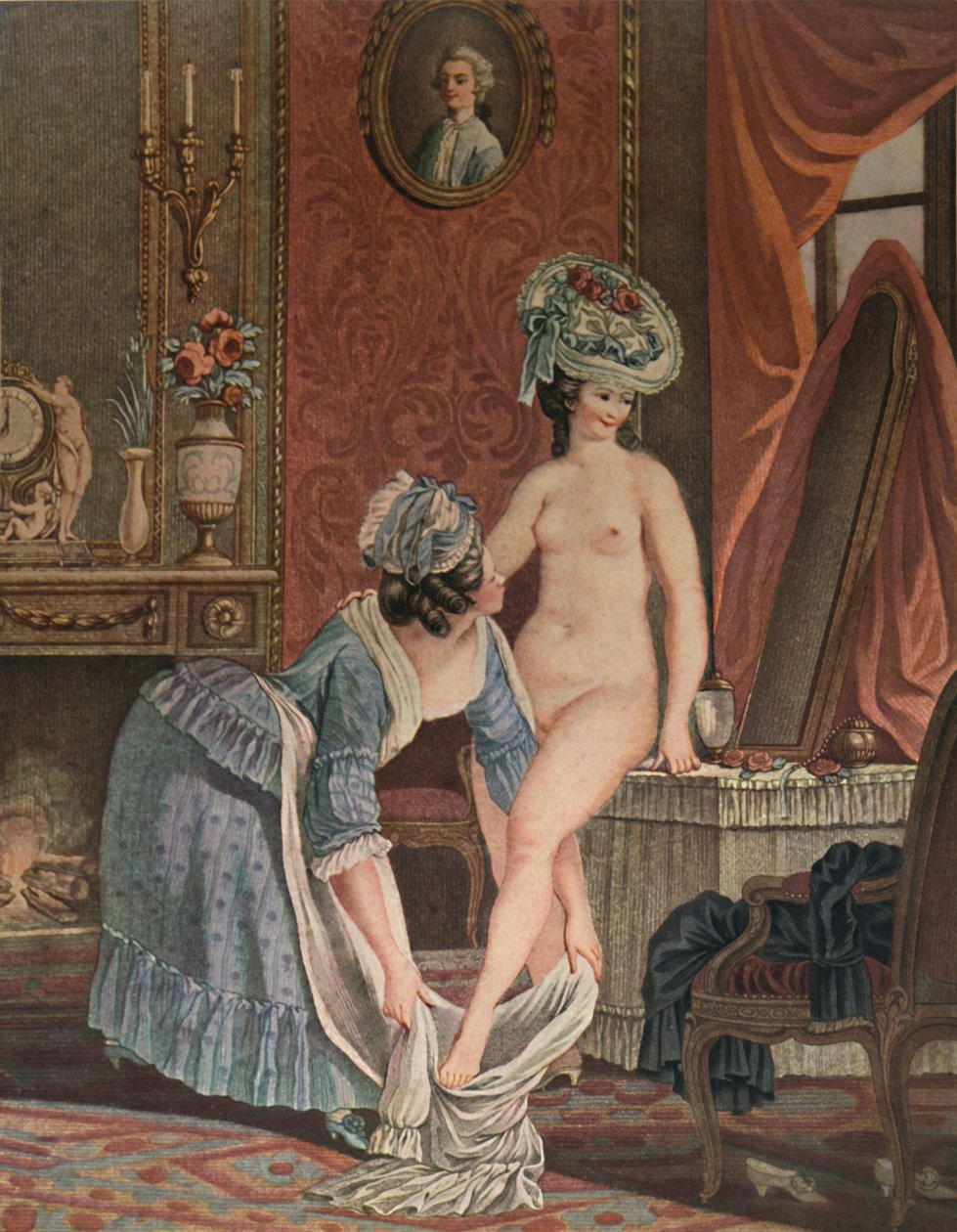 La toilette, bagno, c1765-1790, 1913 da Louis Marin Bonnet