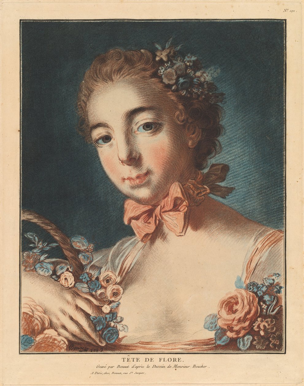 Testa di Flora da Louis Marin Bonnet