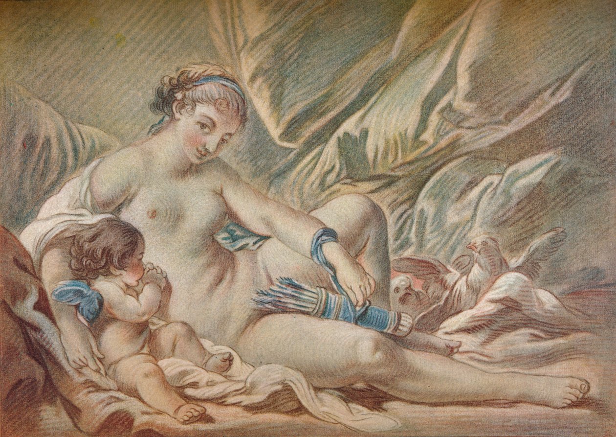 Venere e Cupido, XVIII secolo, 1919 da Louis Marin Bonnet