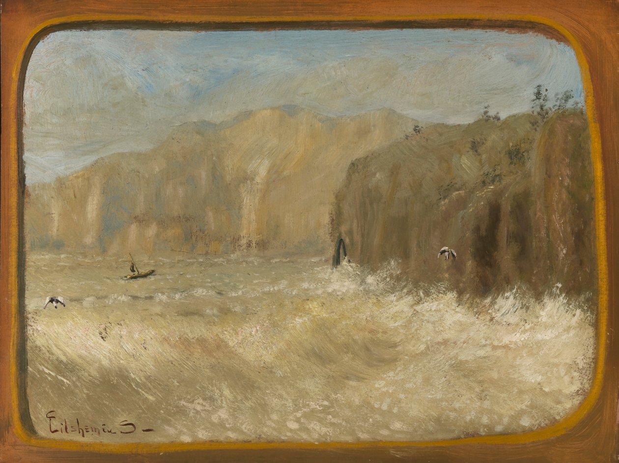 Due gabbiani e scogliere, ca. 1913-1921 da Louis Michel Eilshemius