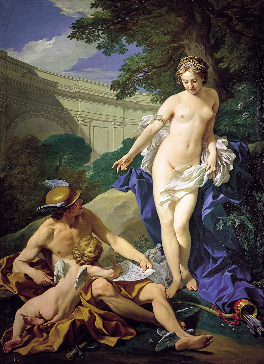 Venere con Mercurio e Cupido da Louis Michel van Loo