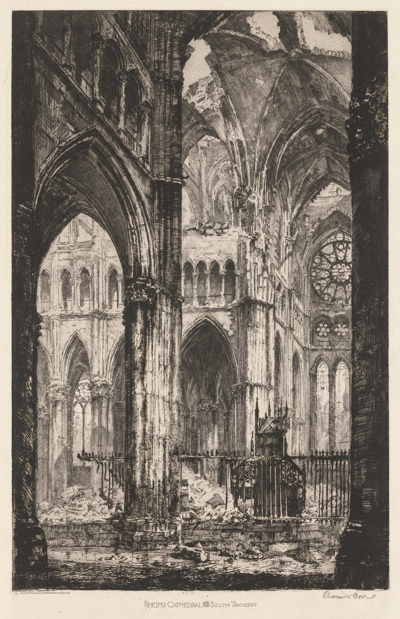 Cattedrale di Reims, transetto sud da Louis Orr