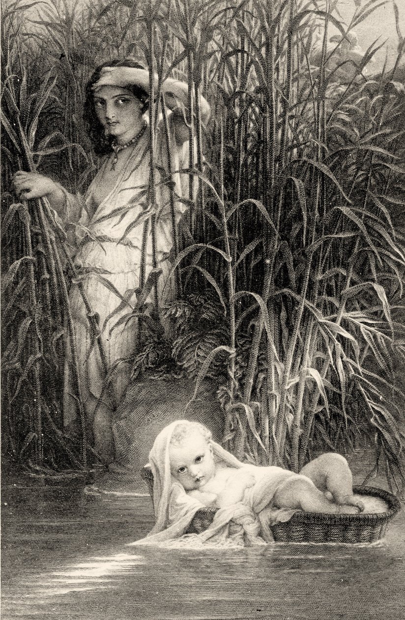 Mosè scoperto sul Nilo da Louis Pierre Henriquel Dupont