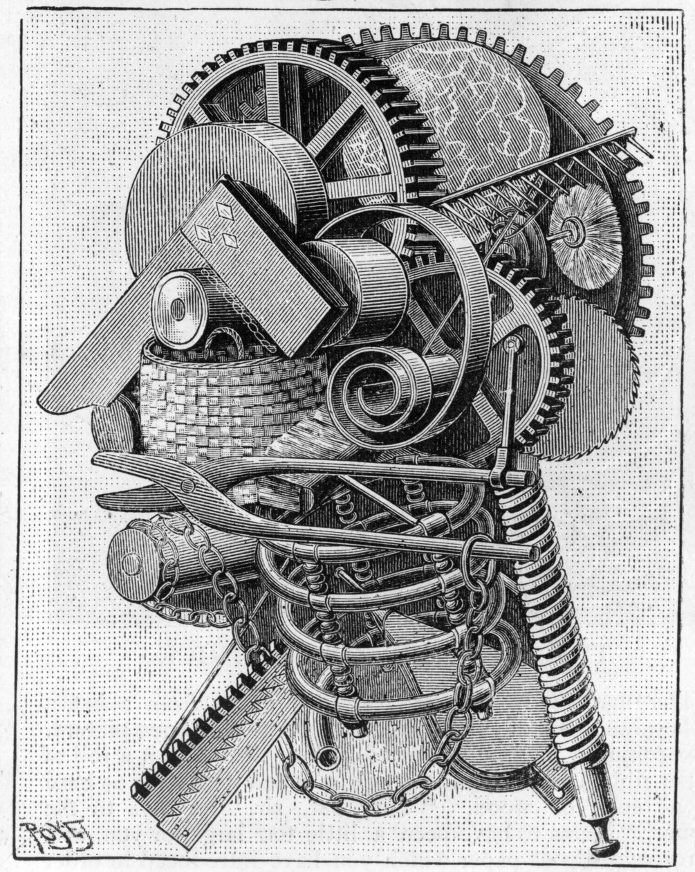 La testa di un inventore, 1893 da Louis Poyet