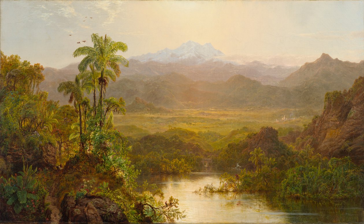Paesaggio in Ecuador da Louis Rémy Mignot