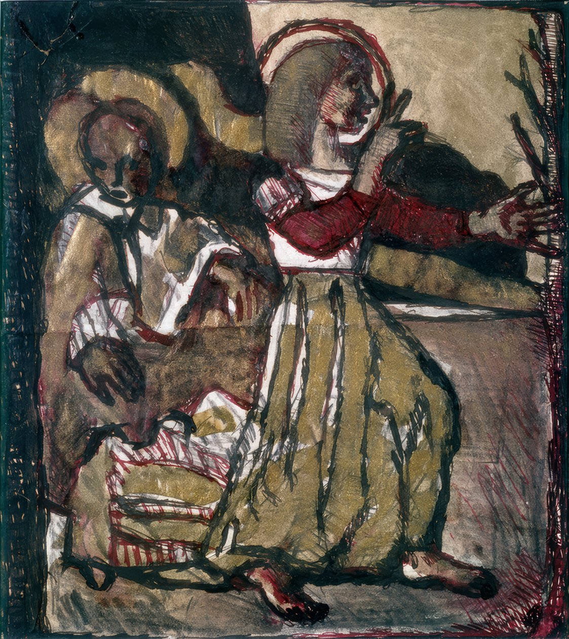 Scena religiosa (Natività) da Louis Soutter